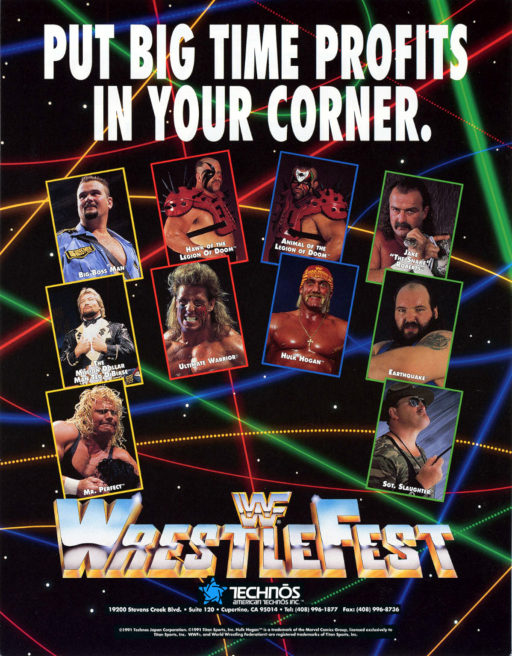 WWF WrestleFest (US) MAME2003Plus Game Cover